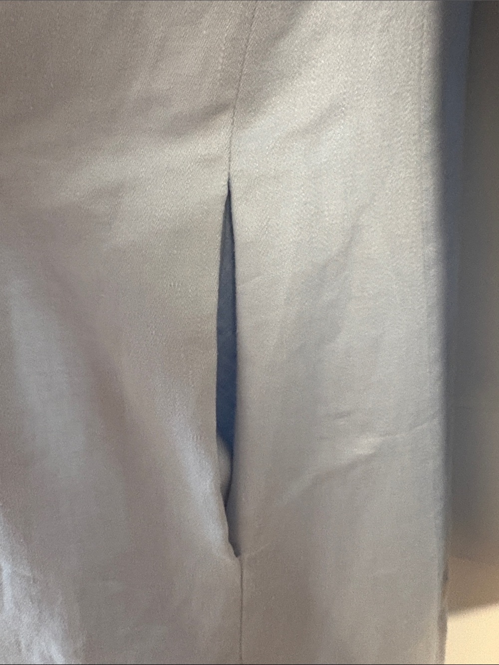 Women's Light Blue Tailored Linen-Blend Blazer Jacket - Picture 5 of 5